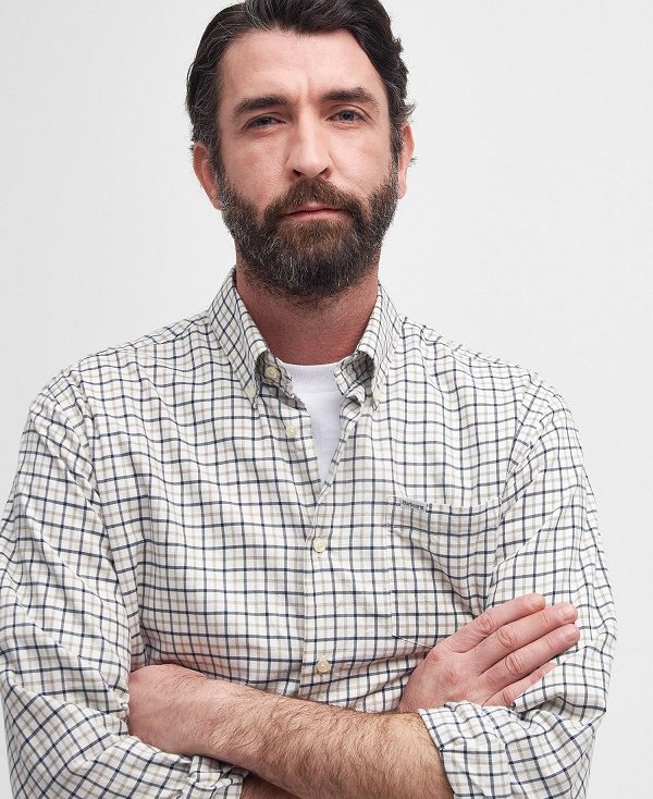 Barbour Preston Shirt γκρι | BABO87909