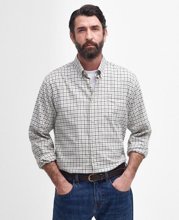 Barbour Preston Shirt γκρι | BABO87909