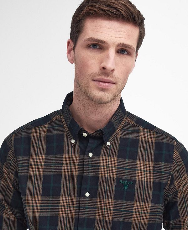 Barbour Pritchard Tailored Long Sleeved Shirt Μπεζ | BABO87867