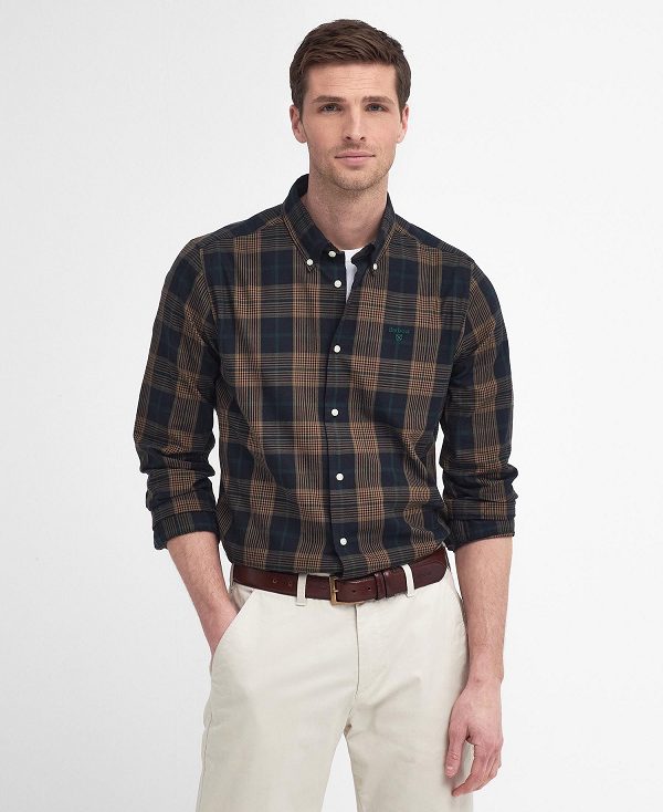 Barbour Pritchard Tailored Long Sleeved Shirt Μπεζ | BABO87867