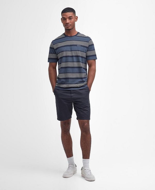 Barbour Putney Striped T-shirt σκουρο μπλε | BABO88333
