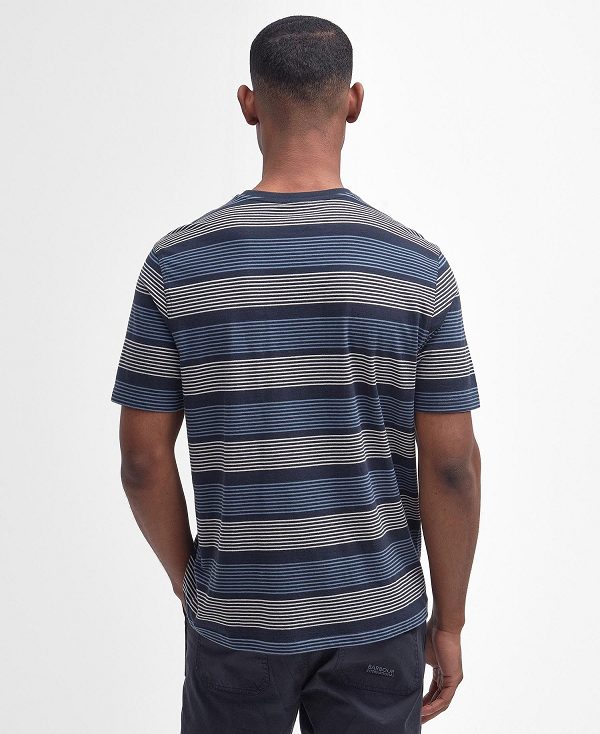 Barbour Putney Striped T-shirt σκουρο μπλε | BABO88333