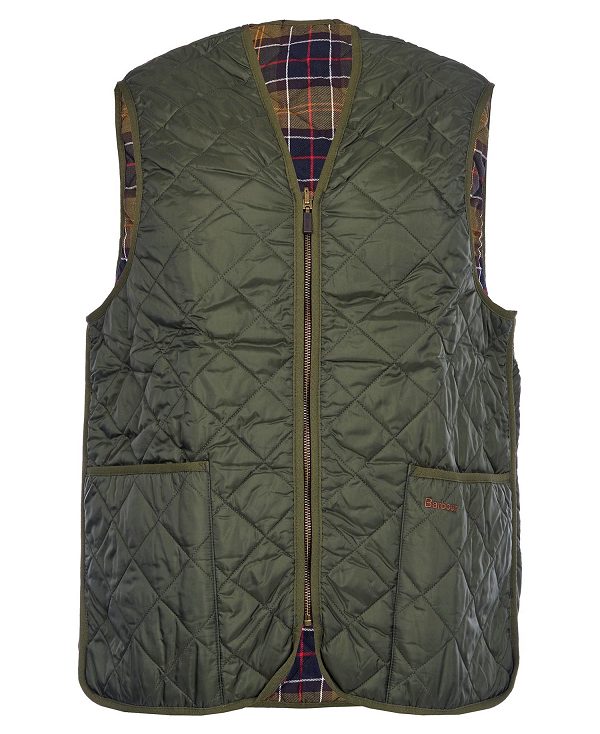 Barbour Quilted Zip-in Liner Ελιά | BABO87513