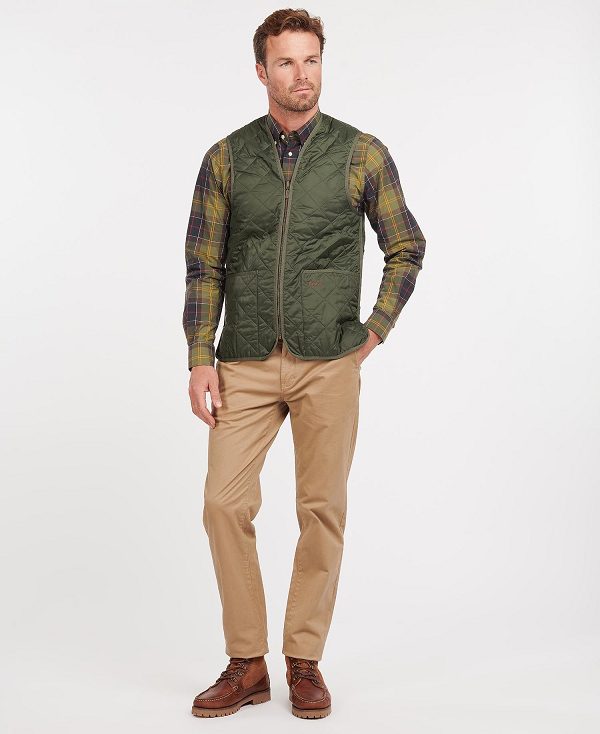 Barbour Quilted Zip-in Liner Ελιά | BABO87513