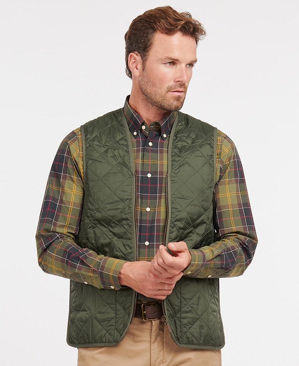 Barbour Quilted Zip-in Liner Ελιά | BABO87513