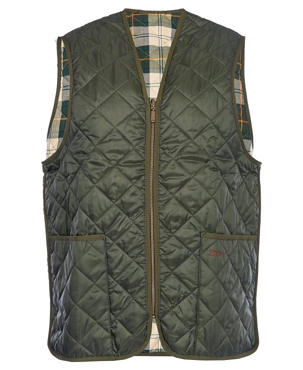 Barbour Quilted Zip-in Liner Ελιά | BABO87516
