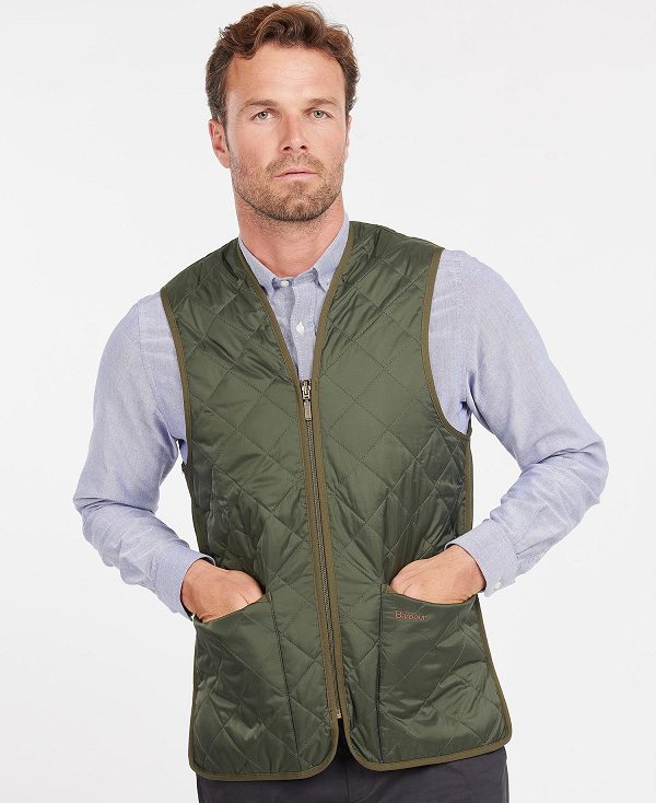 Barbour Quilted Zip-in Liner Ελιά | BABO87516