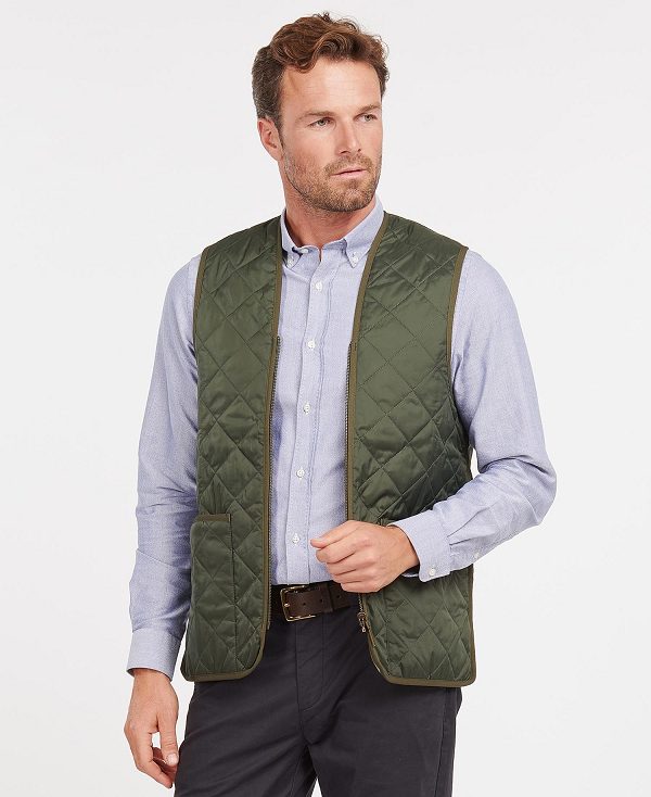 Barbour Quilted Zip-in Liner Ελιά | BABO87516