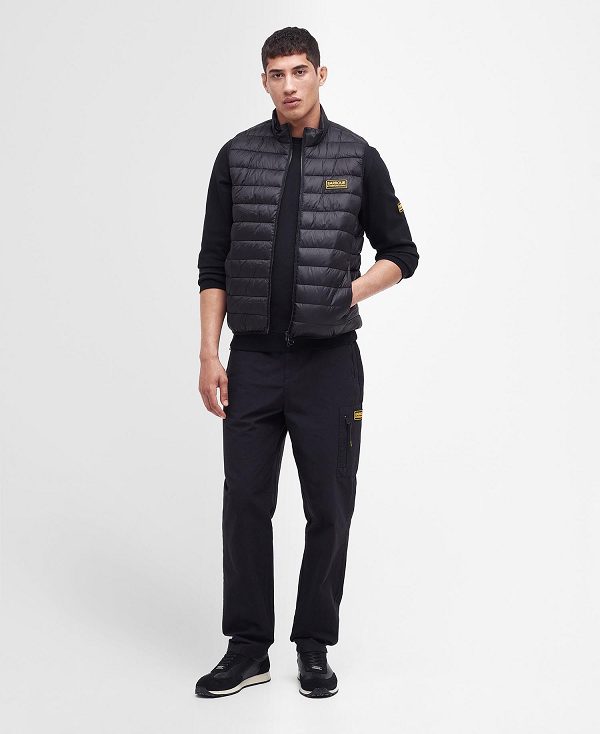 Barbour Racer Reed Gilet μαυρα | BABO87528