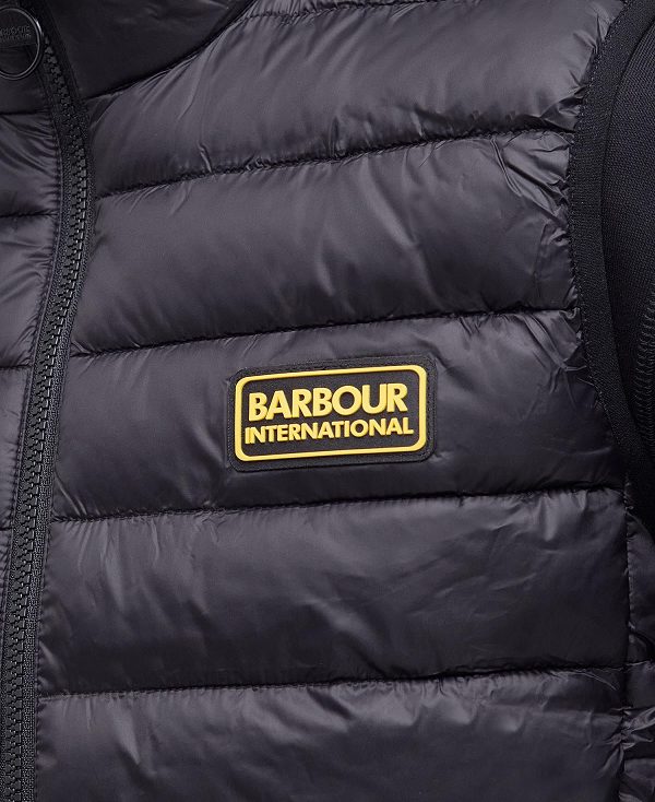 Barbour Racer Reed Gilet μαυρα | BABO87528