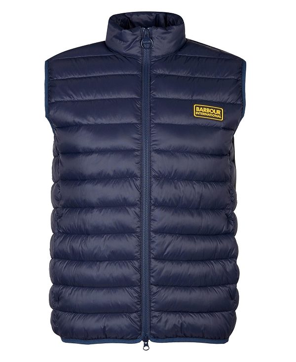 Barbour Racer Reed Gilet σκουρο μπλε | BABO87527