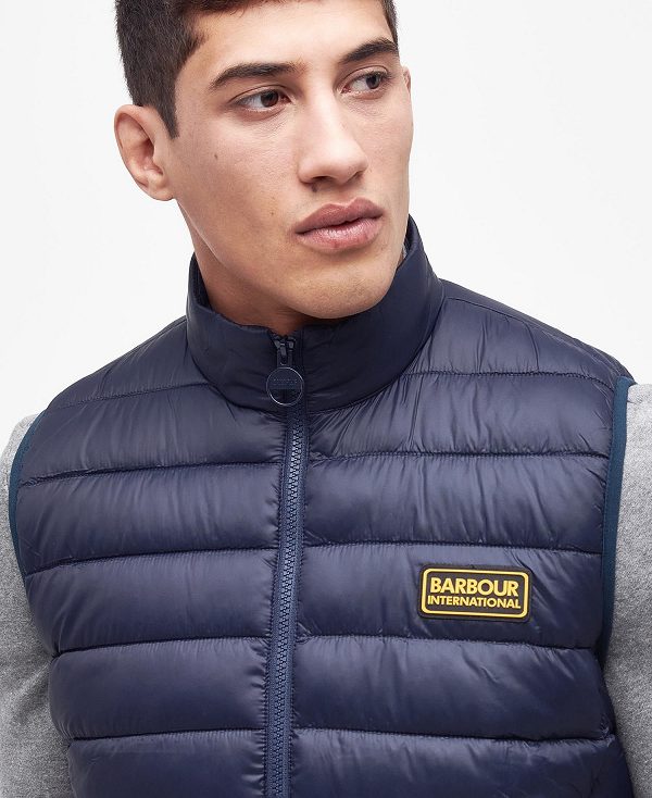 Barbour Racer Reed Gilet σκουρο μπλε | BABO87527