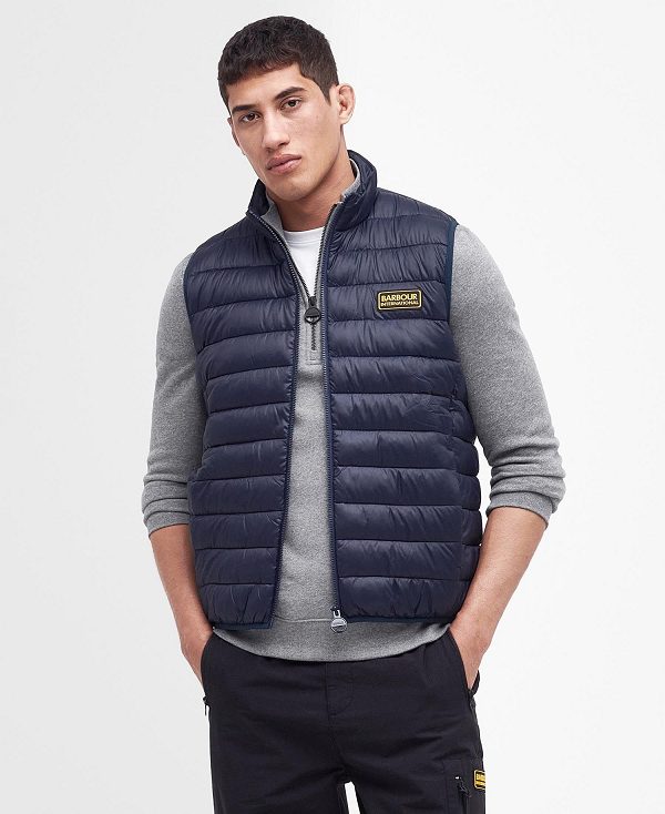 Barbour Racer Reed Gilet σκουρο μπλε | BABO87527