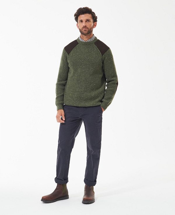 Barbour Raisthorpe Crew Neck Jumper πρασινο | BABO88564