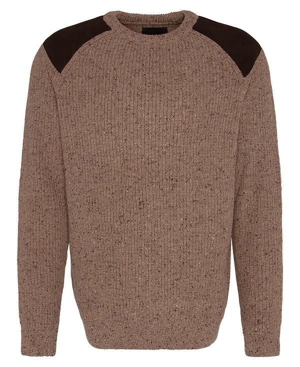 Barbour Raisthorpe Crew Neck Jumper Μπεζ | BABO88662