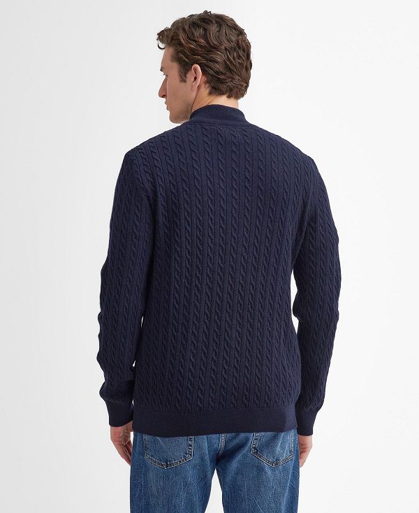 Barbour Ramsden Half-zip Jumper σκουρο μπλε | BABO88659