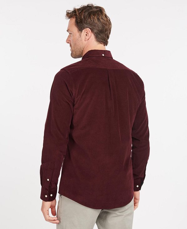 Barbour Ramsey Tailored Fit Shirt μπορντο | BABO87792