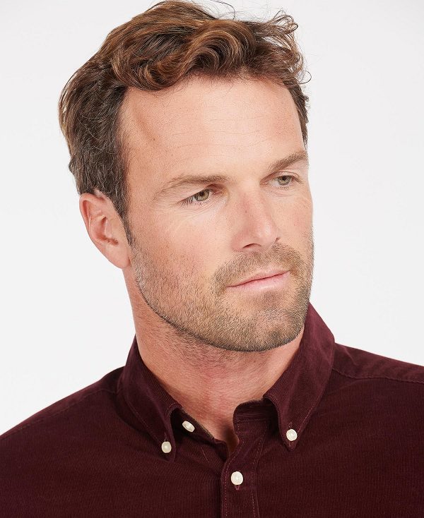 Barbour Ramsey Tailored Fit Shirt μπορντο | BABO87792