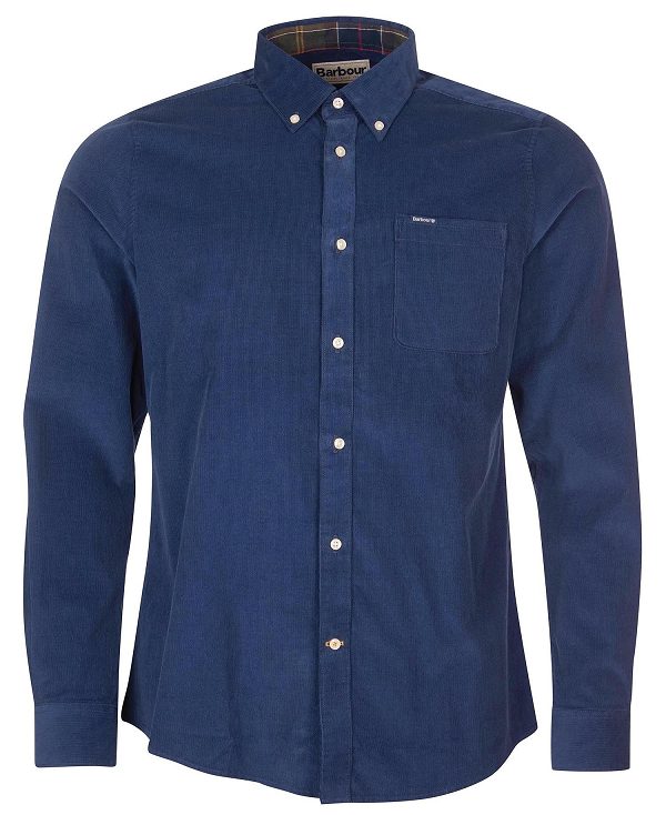 Barbour Ramsey Tailored Fit Shirt μπλε | BABO87795