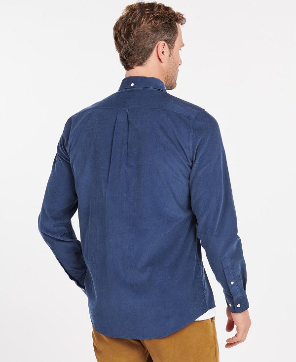 Barbour Ramsey Tailored Fit Shirt μπλε | BABO87795