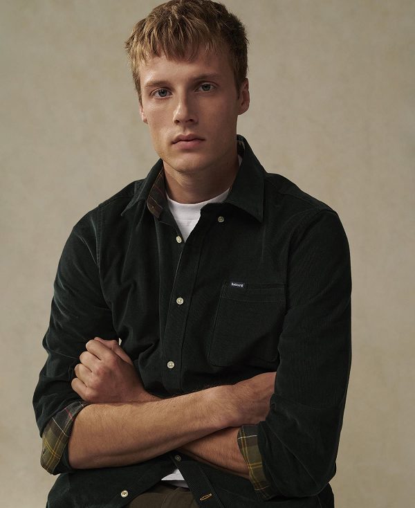 Barbour Ramsey Tailored Fit Shirt μπλε | BABO87795