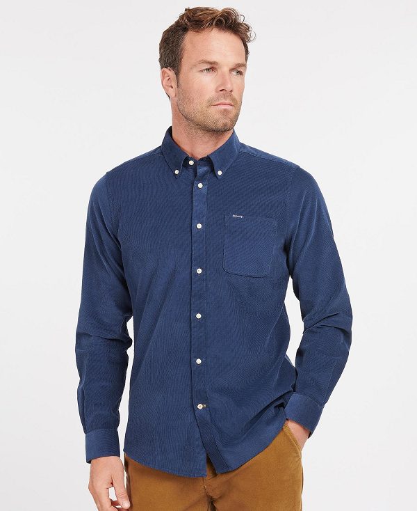 Barbour Ramsey Tailored Fit Shirt μπλε | BABO87795