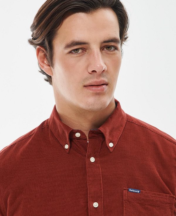 Barbour Ramsey Tailored Fit Shirt κοκκινα | BABO87799