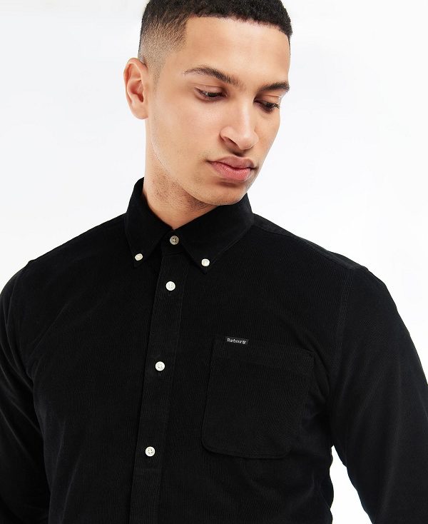 Barbour Ramsey Tailored Fit Shirt μαυρα | BABO87800