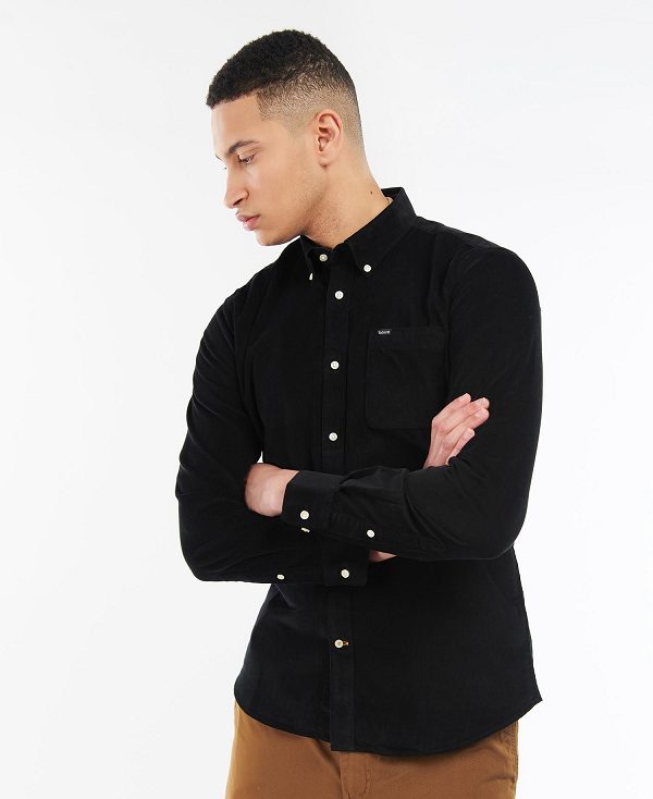 Barbour Ramsey Tailored Fit Shirt μαυρα | BABO87800