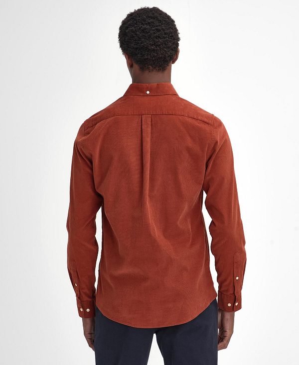 Barbour Ramsey Tailored Long-sleeved Shirt κοκκινα | BABO87793