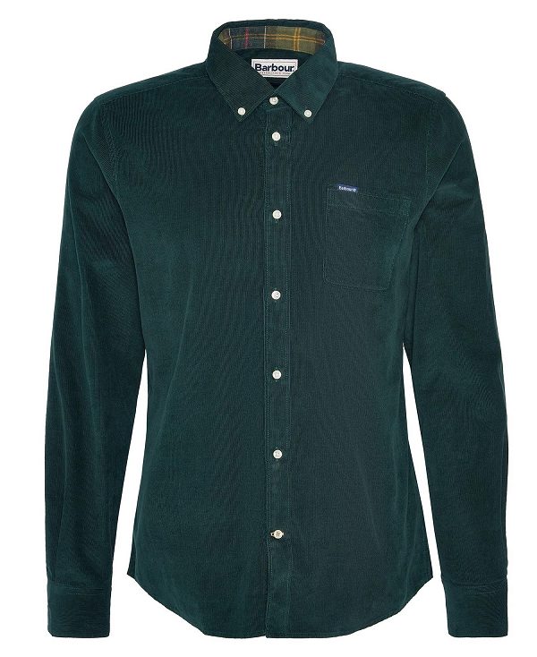 Barbour Ramsey Tailored Long-sleeved Shirt πρασινο | BABO87797