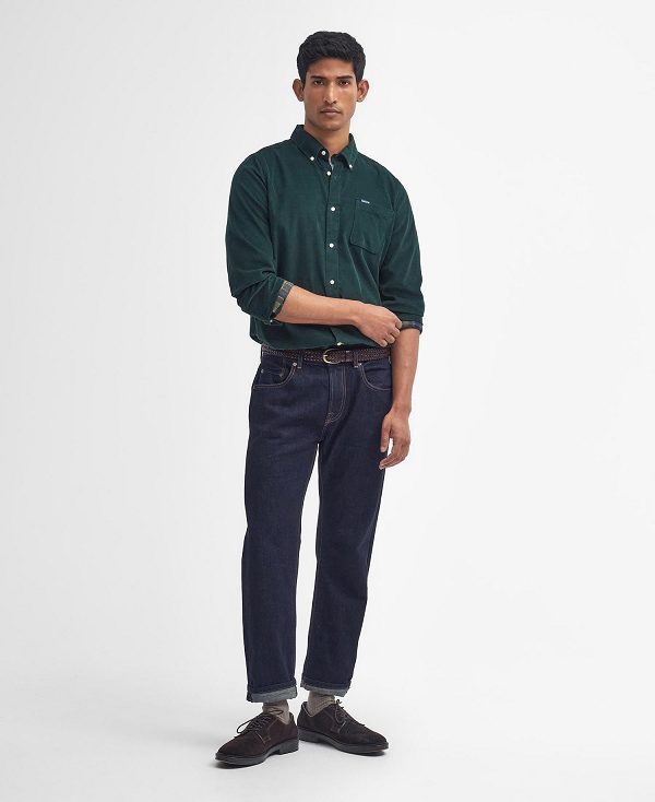 Barbour Ramsey Tailored Long-sleeved Shirt πρασινο | BABO87797