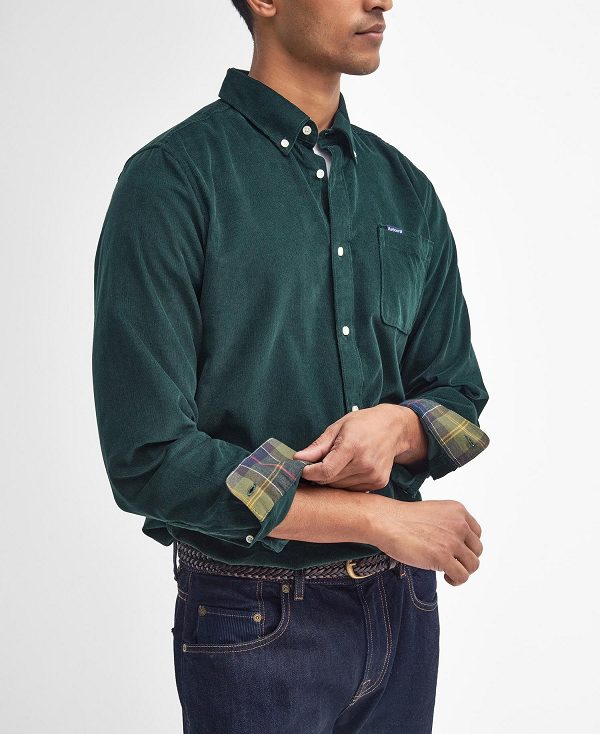 Barbour Ramsey Tailored Long-sleeved Shirt πρασινο | BABO87797
