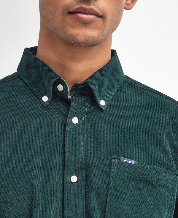 Barbour Ramsey Tailored Long-sleeved Shirt πρασινο | BABO87797