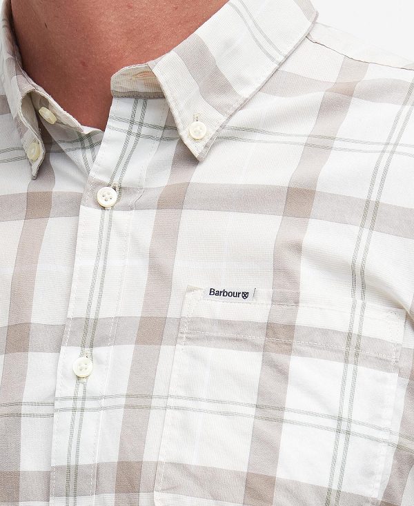 Barbour Rawley Tailored Long-sleeved Shirt ασπρα | BABO87789