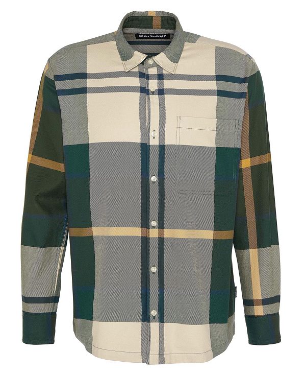 Barbour Renford Oversized Long-sleeved Tartan Shirt Πολύχρωμο | BABO87905