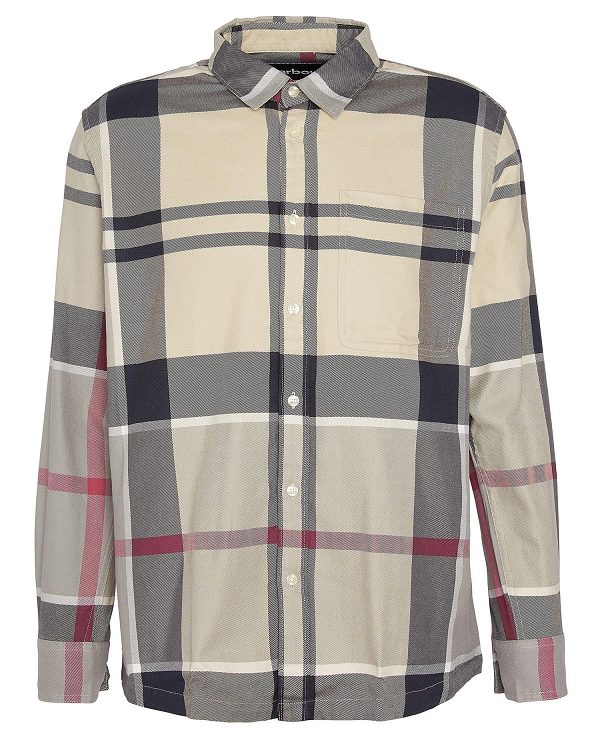 Barbour Renford Oversized Long-sleeved Tartan Shirt Πολύχρωμο | BABO87923