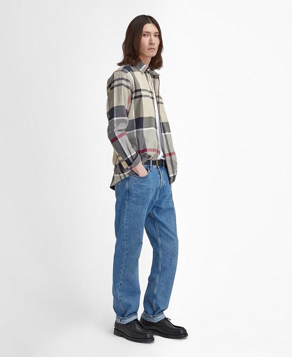 Barbour Renford Oversized Long-sleeved Tartan Shirt Πολύχρωμο | BABO87923