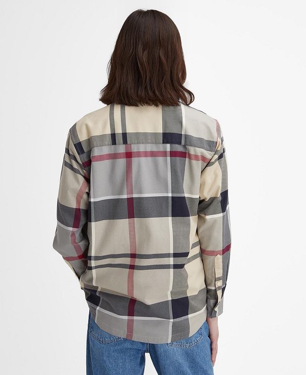 Barbour Renford Oversized Long-sleeved Tartan Shirt Πολύχρωμο | BABO87923
