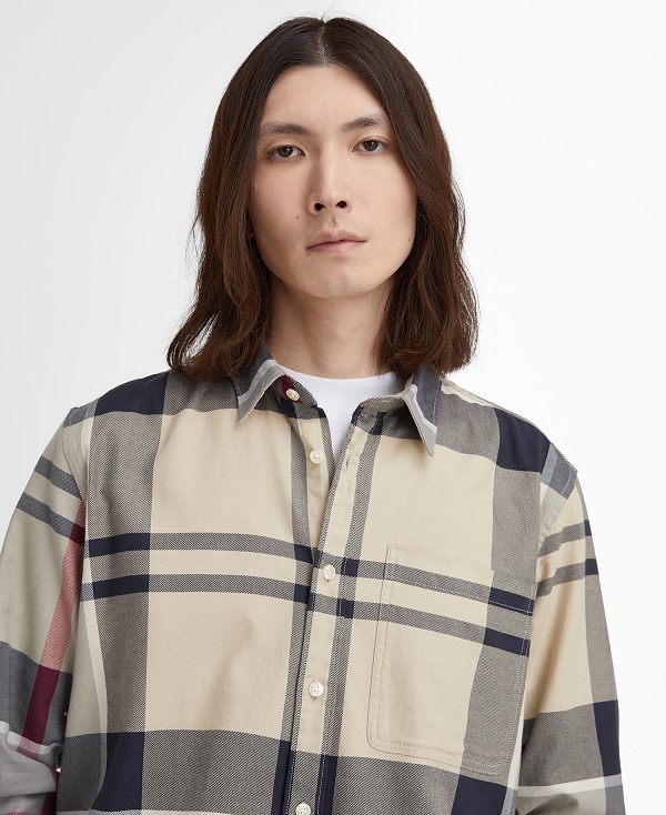 Barbour Renford Oversized Long-sleeved Tartan Shirt Πολύχρωμο | BABO87923