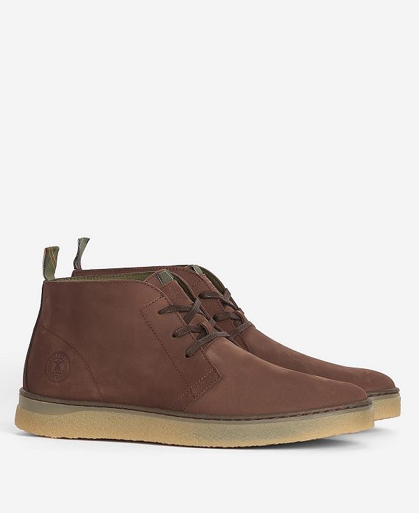 Barbour Reverb Chukka Boots καφε | BABO88851
