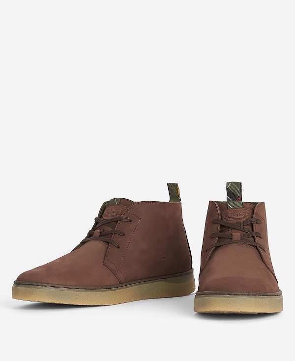 Barbour Reverb Chukka Boots καφε | BABO88851
