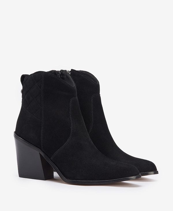 Barbour Rhonda Western Ankle Boots μαυρα | BABO89870