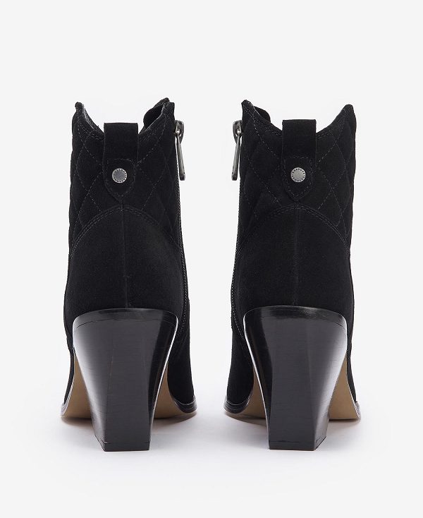 Barbour Rhonda Western Ankle Boots μαυρα | BABO89870