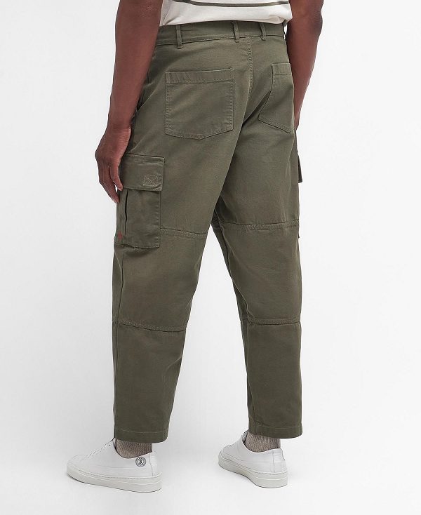 Barbour Robhill Cargo Trousers Ελιά | BABO88760