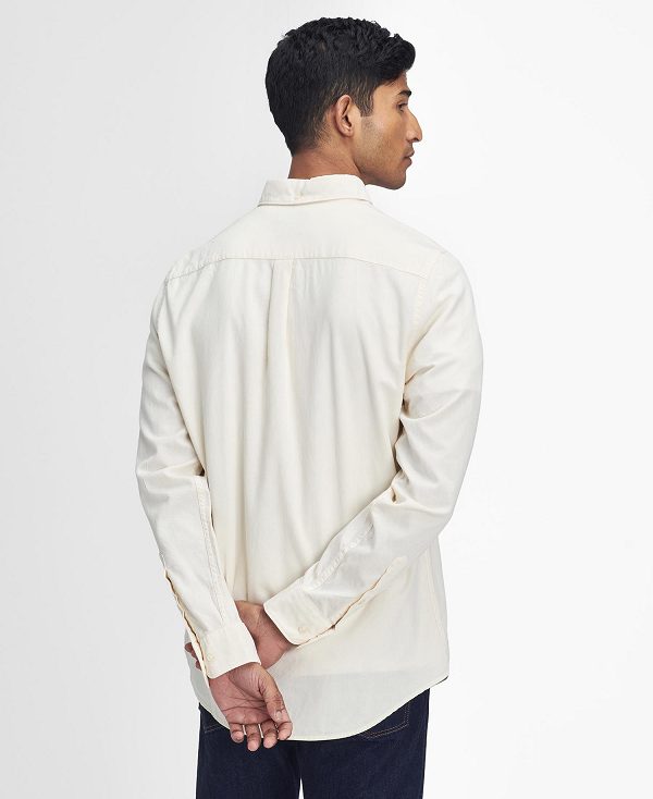 Barbour Romley Tailored Long-sleeved Shirt ασπρα | BABO87876