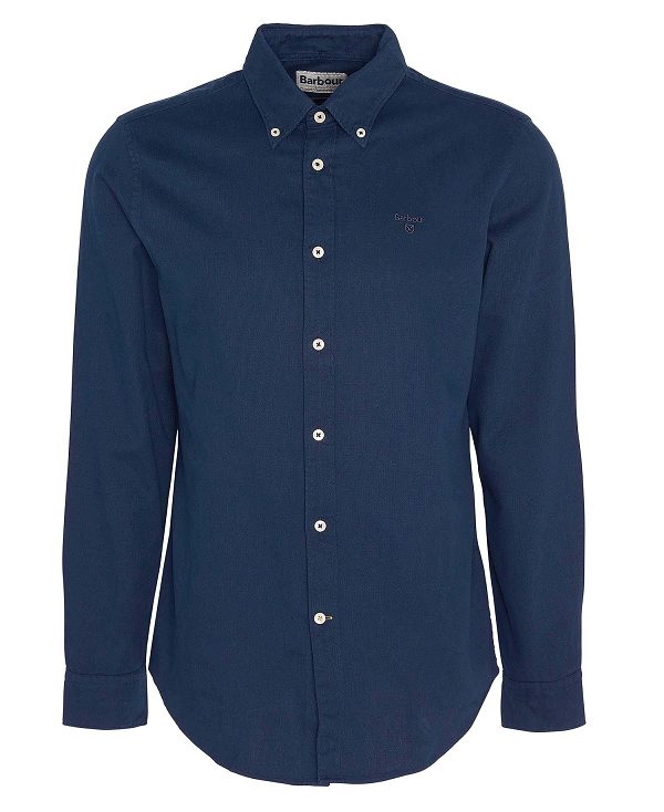 Barbour Romley Tailored Long-sleeved Shirt σκουρο μπλε | BABO87878