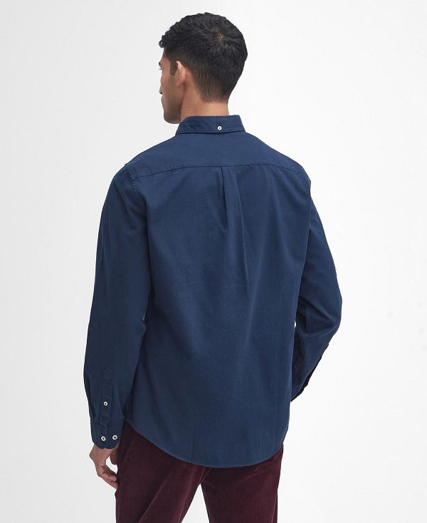 Barbour Romley Tailored Long-sleeved Shirt σκουρο μπλε | BABO87878