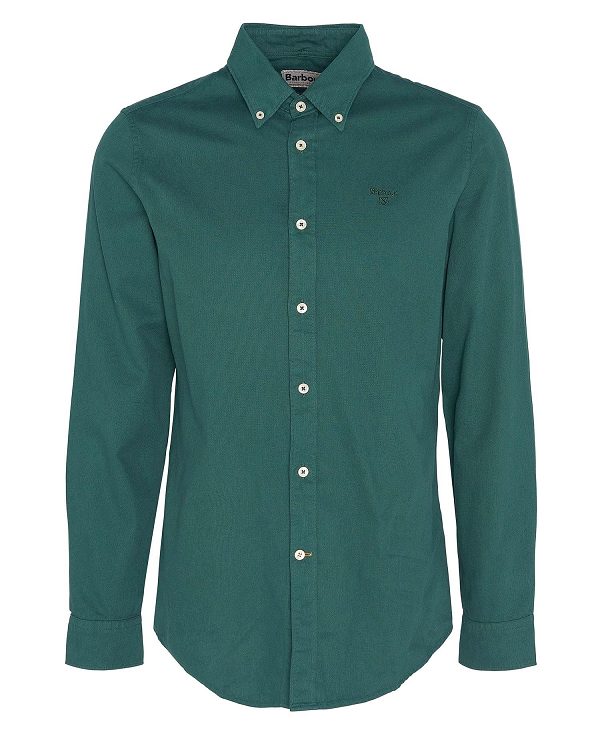 Barbour Romley Tailored Long-sleeved Shirt πρασινο | BABO87933
