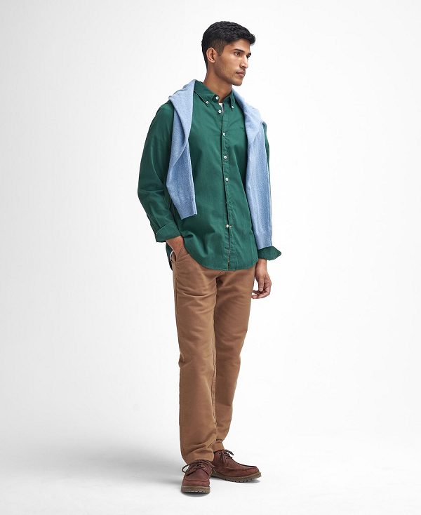 Barbour Romley Tailored Long-sleeved Shirt πρασινο | BABO87933
